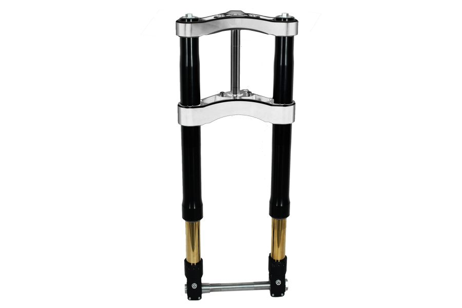 Öhlins-Gabelbrücke mit Upside-Down Dämpfern